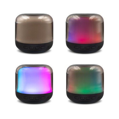 Głośnik bezprzewodowy 5W, lampka RGB | Seamus czarny V0049-03 (5)