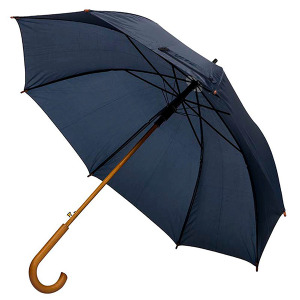 Parasol automatyczny z drewnianą rączką Granatowy