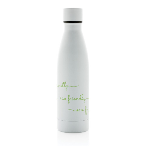 Butelka termiczna 500 ml, stal nierdzewna z recyklingu Biały P433.273 (5)
