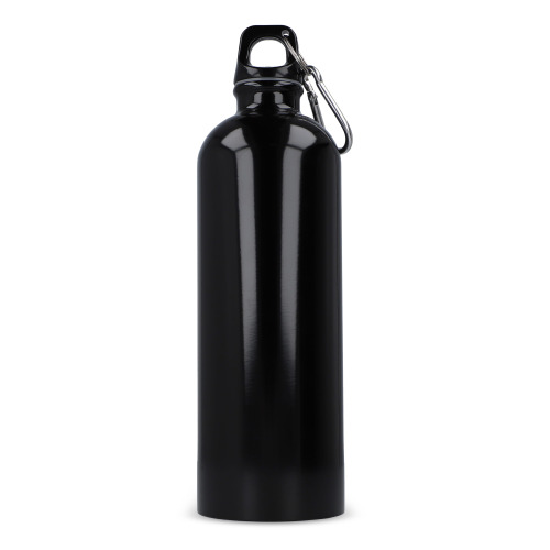 Jednościenna butelka R-SS z karabińczykiem 750ml Czarny LT98739-N0002 (4)
