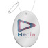Owalna, lekka, odblaskowa zawieszka RFX™ H-16 z PVC Biały 1PR12801 (1) thumbnail