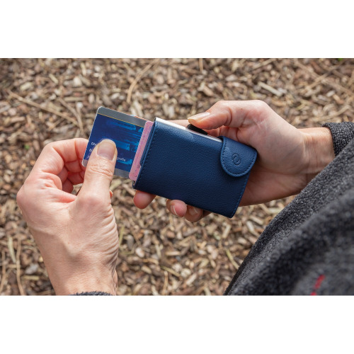 Etui na karty kredytowe i portfel C-Secure, ochrona RFID Niebieski P850.515 (12)