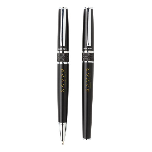 Zestaw piśmienny Swiss Peak Czarny P610.781 (8)