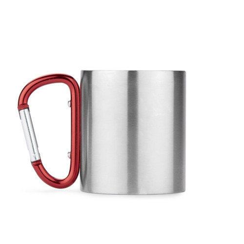 Kubek z karabińczykiem CAMPIC 200 ml Czerwony 16400-04 (3)
