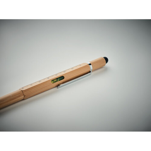 Bambusowy długopis z poziomicą drewna MO6559-40 (7)