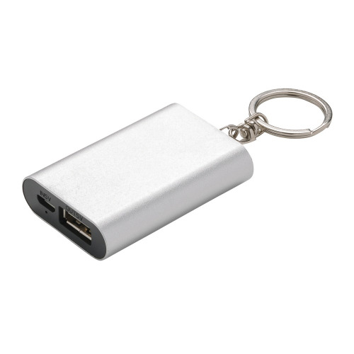 Power bank 1000 mAh, brelok do kluczy Srebrny P324.190 