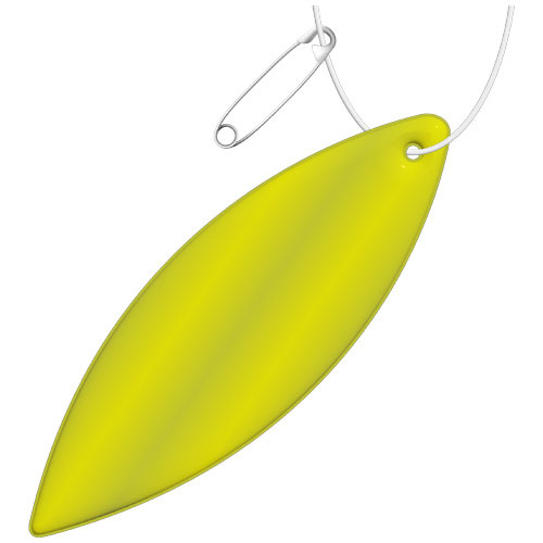 RFX™ reflective odblaskowa zawieszka z TPU, elipsa Neonowy żółty 1PR11313 