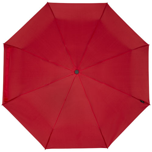 Składany wiatroodporny parasol 51 cm z PET z recyklingu Birgit Czerwony 10914521 (2)