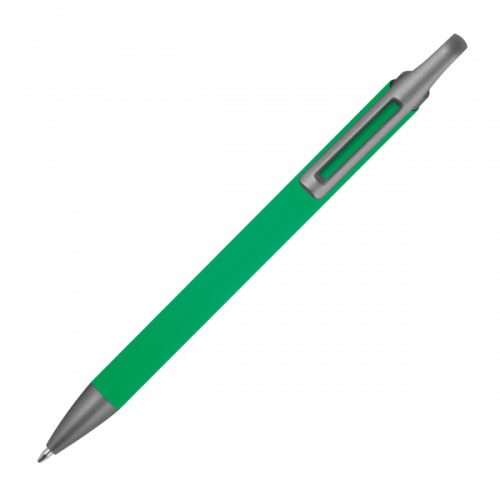 Długopis z aluminium z recyklingu, półżelowy KAROLINE Zielony 1444009 (3)