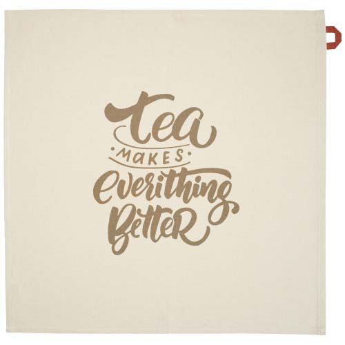 Alora ręcznik kuchenny z bawełny z recyklingu 200 g/m² Brick 11332632 (1)