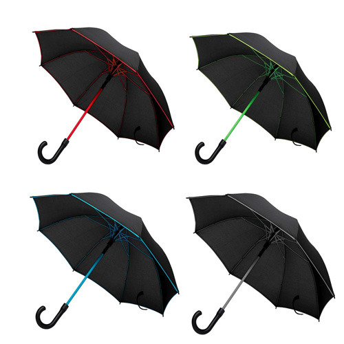 Parasol automatyczny z kolorowymi akcentami / Eddy Czerwony IP35038552 (1)