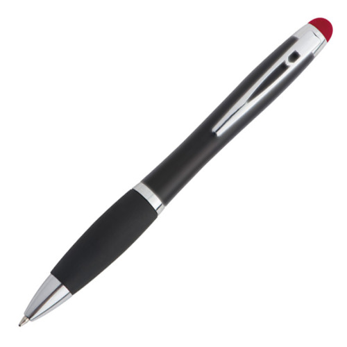 Długopis metalowy touch pen lighting logo LA NUCIA Czerwony 054005 (2)