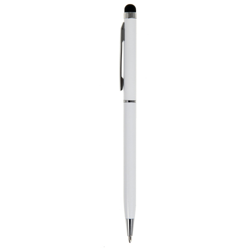 Długopis, touch pen biały V1537-02 