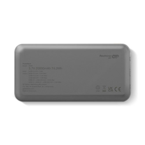 GP B+ Series Powerbank 20000 mAh Czarny LT45103-N0002 (4)