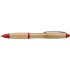 Bambusowy długopis czerwony V1965-05  thumbnail