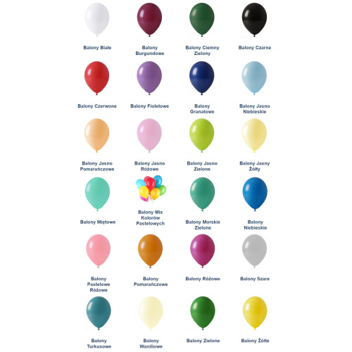 Balon lateksowy 12" (cali) Pastel EV30 (1)