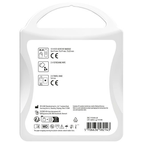 MyKit Zestaw podróżny dla dzieci Przezroczysty biały 1Z262901 (2)