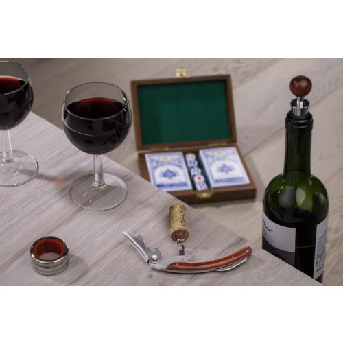 Zestaw do wina GRUNER Brązowy 17541 (4)