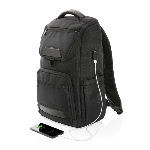 Plecak na laptopa Swiss Peak 15,6", ochrona RFID Czarny P762.881 (8)