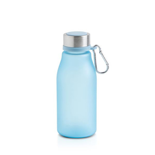 Matowa butelka RPET o pojemności 350 ml z karabińczykiem / Bijou Tourquise Blue IP37071863 