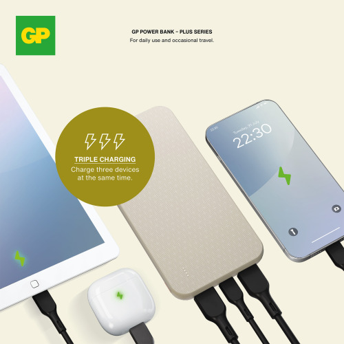 GP B+ Series Powerbank 10000 mAh Beżowy LT45102-N0055 (1)
