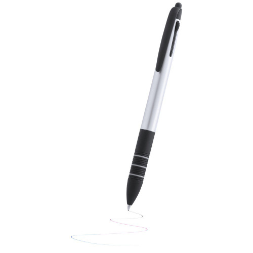Długopis, touch pen, wielokolorowy wkład srebrny V1785-32 