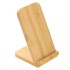 Bambusowa ładowarka bezprzewodowa 10W B'RIGHT, stojak na telefon drewno V0349-17  thumbnail