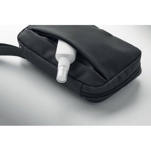 Kosmetyczka 600D RPET Czarny MO2948-03 (5)