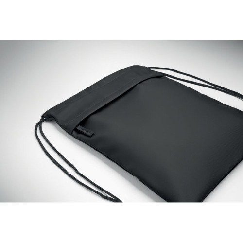 Worek ze sznurkiem 600D RPET Czarny MO2639-03 (3)