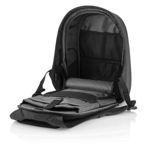 Bobby Hero Small plecak na laptopa do 13,3" i tablet 12,9", chroniący przed kieszonkowcami, wykonany z RPET czarny V0996-03 (10)