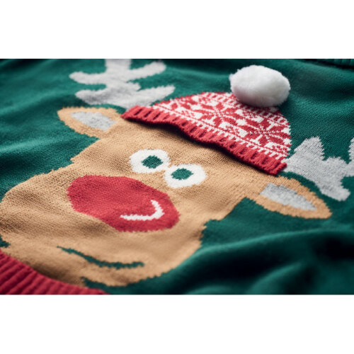 Sweter świąteczny L/XL zielony CX1522-09 (4)