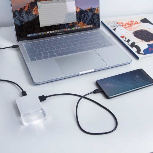 2598 | Xoopar iLo Mini Hub– 4 in 1 Adapter – USB 2.0 Data Transfer - Splitter Biały LT41309-N0001 (2)