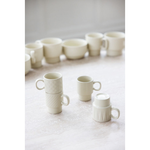 Kubek do herbaty COFFEE & MORE 2-szt, beżowy Beżowy 5018573- (2)