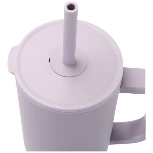 Brady izolowany kubek z certyfikatem RCS o pojemności 900 ml z silikonową słomką Liljowy 10086735 (4)