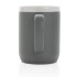Kubek ceramiczny 300 ml grey, white P434.092 (2) thumbnail