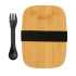 Pudełko śniadaniowe z bambusowym wieczkiem, łyżkowidelec Srebrny P269.622 (2) thumbnail