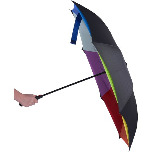 Odwracalny parasol automatyczny wielokolorowy V0671-99 (6)