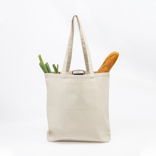 Bawełniana torba z wewnętrzną kieszonką / Canvashop Natural IP31111780 (1)