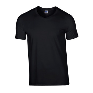 T-shirt Męski Klasyczny V-neck Bawełniany