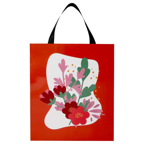 Torba papierowa Smartfold 210 g/m² z uchwytami ze wstążki i błyszczącym laminowaniem – 31 x 12 x 39 cm Czarny 1ZM01490 (1)