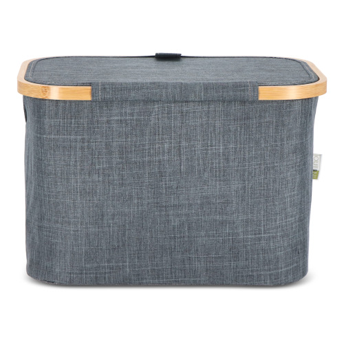 Składany kosz InSideOut z pokrywą Sogne 38 x 26 x 25cm rPET Ciemnoszary LT57103-N0060 (3)