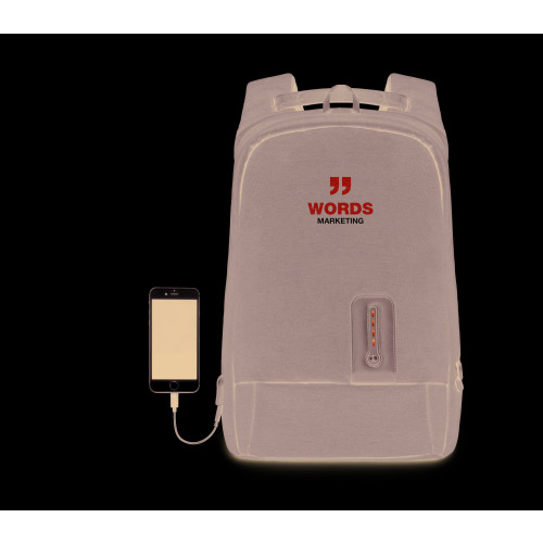 Plecak z powerbankiem Czarny MO9293-03 (2)