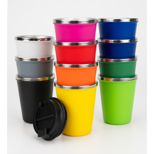 Kubek termiczny 350 ml z powłoką z recyklingu METODY Zielony 8496209 (13)