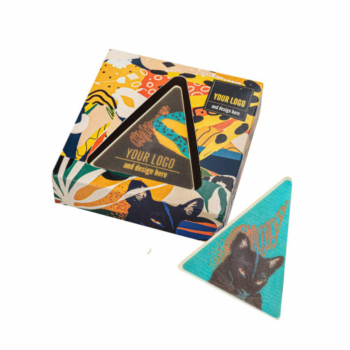 Czekoladka nadziewana z nadrukiem Choco Triangle Wielokolorwy S0412B 