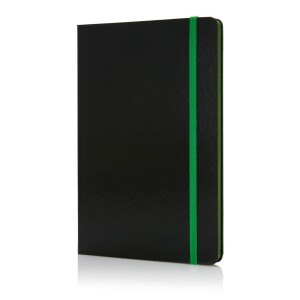 Notatnik A5 Deluxe zielony, czarny