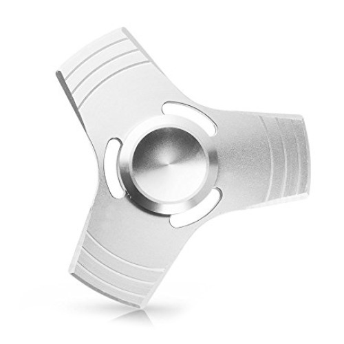 Aluminiowy mini Fidget Spinner Srebrny / grafitowy EG 028777 