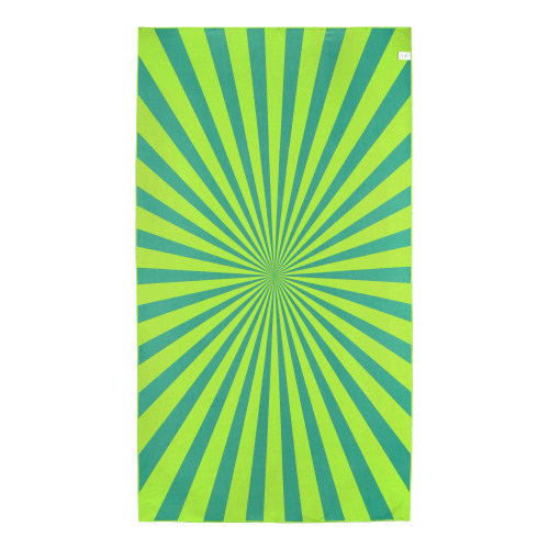 Szybkoschnący ręcznik plażowy R-PET 100×180 cm, sublimacja Jasnozielony LT97215-N0032 (2)