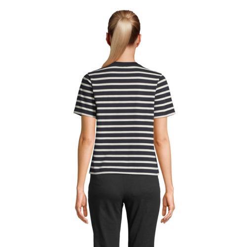 LEGEND WOMEN  T-SHIRT Navy|Off White S04776-BH-M (1)