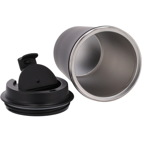Kubek termiczny 350 ml z powłoką z recyklingu METODY Czarny 8496203 (5)