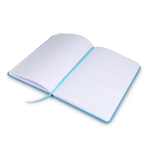 Notatnik A5 PU z kartkami papieru w kropki Jasnoniebieski LT92064-N0012 (5)